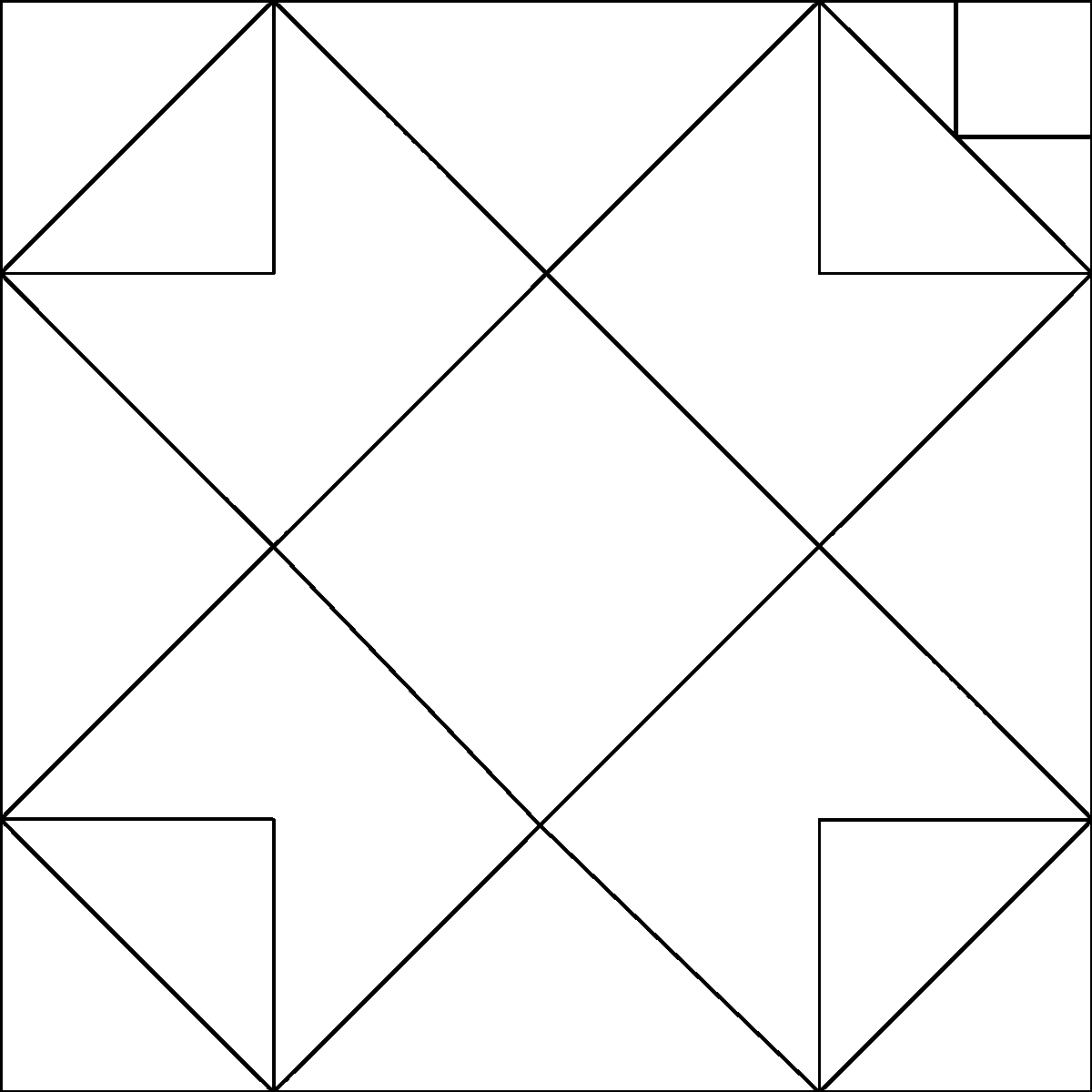 Pattern 71, Corn and Beans barn quilt pattern thumbnail